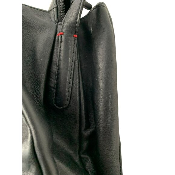 Francesco Biasia Evolution Black Leather Crossbody Bag With Adjustable Strap - Picture 6 of 10